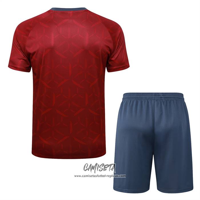 Chandal del Sao Paulo 2025-2026 Manga Corta Rojo - Pantalon Corto